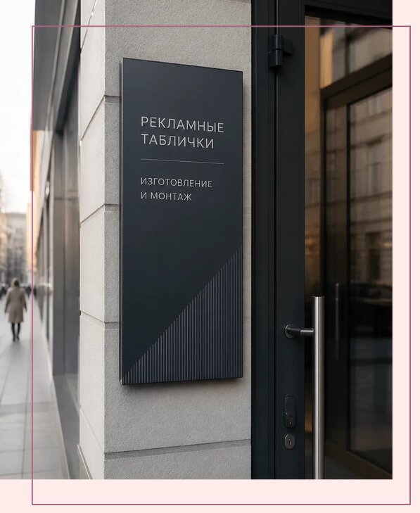 Рекламные таблички в Нурлате по цене от 4692 р. | Аванза-Нрт